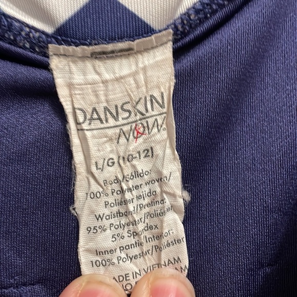 VGUC Danskin Now Girls Lined Athletic Running Shorts Sz L 10-12 Dri More Wicking - Picture 8 of 8